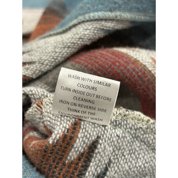 ePretty Chicago Aztec Overshirt Shirt Womens Size L Multicolor Blanket Relaxed - Picture 8 of 8